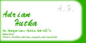 adrian hutka business card